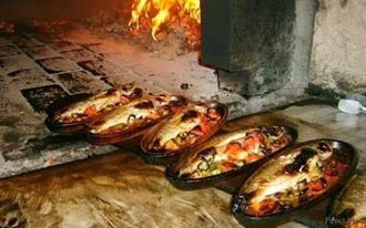 Odun ateşinde nefis tereyağlı kaşarlı alabalık